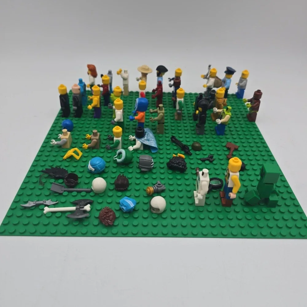 LEGO Minifigure Lot Mixed Figures Parts Accessories City Ninjago Star Wars More